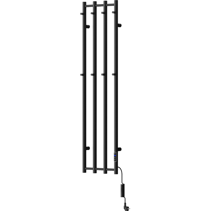 Mexen Pino elektrický radiátor s vešiakmi na uteráky 1405 x 347 mm, 250 W, čierny - W301-1405-347-00-70