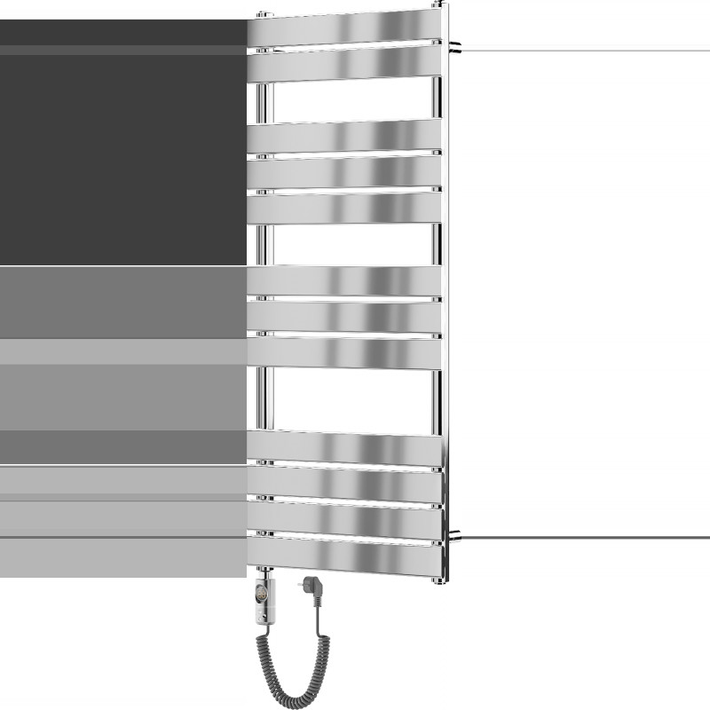 Mexen Ceres elektrický radiátor 1200 x 500 mm, 600 W, chróm - W111-1200-500-2600-01