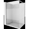 Mexen Kioto sprchová stena Walk-in 130 x 200 cm, transparentné/mliečne 8 mm, gun gray brúsený - 800-130-101-66-35