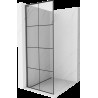 Mexen Kioto L sprchová stena Walk-in 90 x 200 cm, čierny vzor, gun metal - 800-090-103-95-77