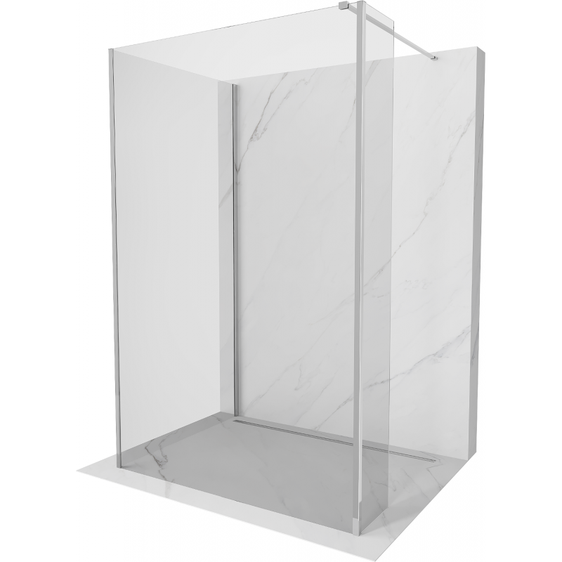 Mexen Kioto sprchová stěna Walk-in 90 x 85 x 30 cm, transparentní, chrom - 800-090-085-221-01-00-030