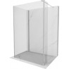 Mexen Kioto sprchový kout Walk-in 110 x 105 x 40 cm, priehľadný, chróm - 800-110-105-221-01-00-040