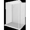 Mexen Kioto sprchová zástěna Walk-in 100 x 90 x 30 cm, transparentní, bílá - 800-100-090-221-20-00-030