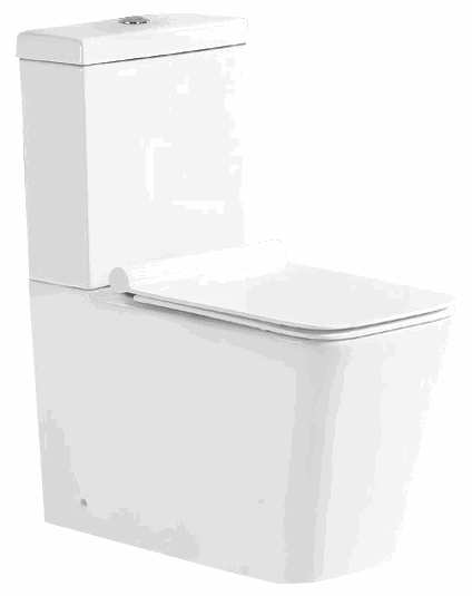 Mexen Cube kompaktné WC s pomaly klesajúcou doskou, biela- 31014000