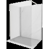 Mexen Kioto sprchová stena Walk-in 130 x 85 cm, transparentná, brúsený nikel - 800-130-212-97-00-085