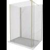 Mexen Kioto sprchová stena Walk-in 110 x 80 x 30 cm, transparentné, zlatá - 800-110-080-221-50-00-030