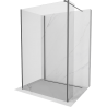 Mexen Kioto sprchová stena Walk-in 130 x 90 x 30 cm, transparentná, gun gray brúsený - 800-130-090-221-66-00-030