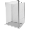 Mexen Kioto sprchová stena Walk-in 120 x 95 x 40 cm, transparentná, gun gray brúsená - 800-120-095-221-66-00-040