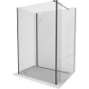 Mexen Kioto sprchová stena Walk-in 130 x 105 x 30 cm, transparentná, čierna - 800-130-105-221-70-00-030