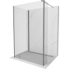 Mexen Kioto sprchová stena Walk-in 135 x 70 x 40 cm, transparentná, gun metal - 800-135-070-221-95-00-040