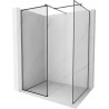 Mexen Kioto sprchová stena Walk-in 130 x 120 cm, čierny vzor, gun metal - 800-130-202-95-70-120