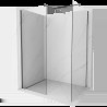 Mexen Kioto sprchová stena Walk-in 120 x 85 cm, transparentná, brúsená gun gray - 800-120-202-66-00-085