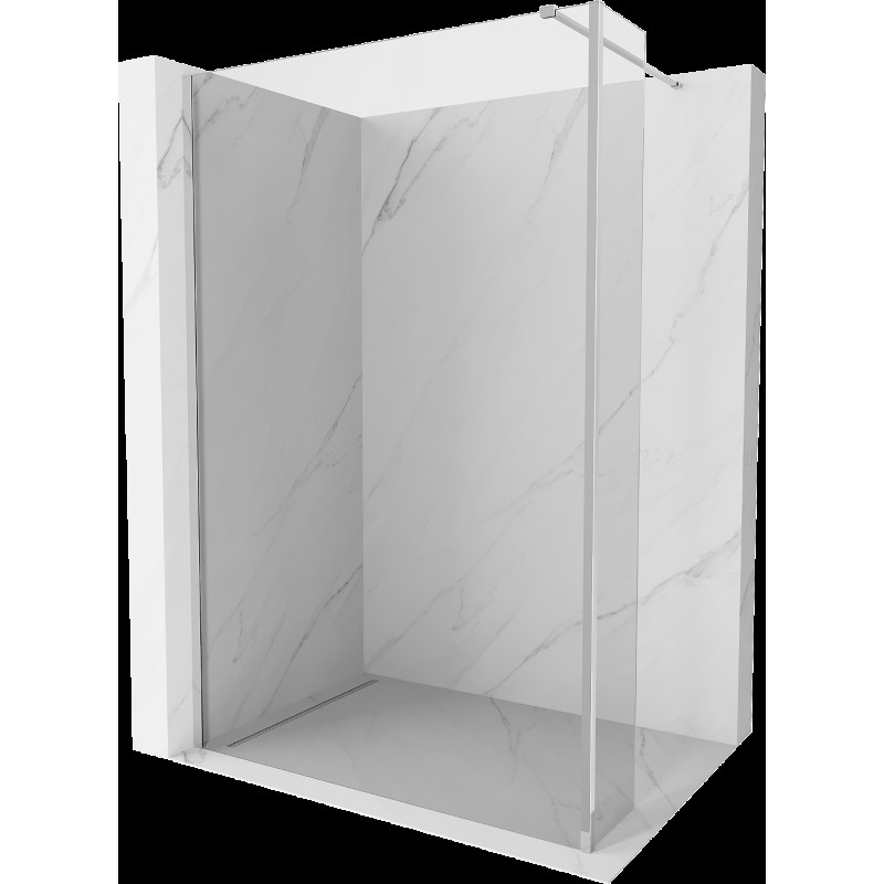 Mexen Kioto sprchová stena Walk-in 90 x 30 cm, transparentná, chróm - 800-090-212-01-00-030