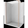 Mexen Kioto zástena sprchová Walk-in 105 x 40 cm, transparentná, brúsená meď - 800-105-212-65-00-040