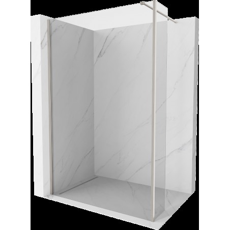 Mexen Kioto sprchová stěna Walk-in 135 x 30 cm, transparentní, broušený nikl - 800-135-212-97-00-030