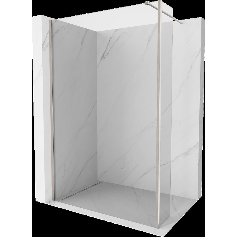 Mexen Kioto sprchová stena Walk-in 170 x 40 cm, transparentná, brúsený nikl - 800-170-212-97-00-040