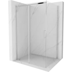 Mexen Omega sprchová kabína, posuvné dvere 130 x 90 cm, transparentnéné, chrómová - 825-130-090-01-00