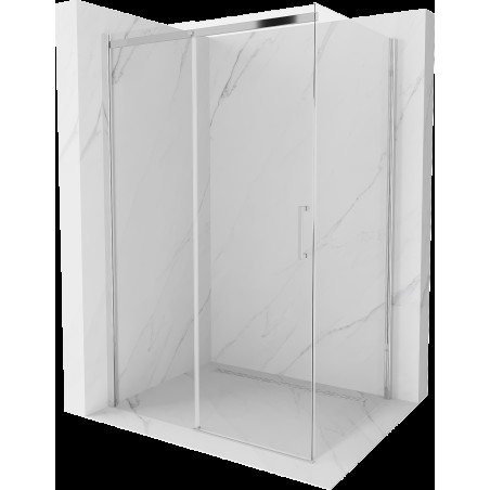 Mexen Omega sprchová kabína, posuvné dvere 130 x 90 cm, transparentnéné, chrómová - 825-130-090-01-00