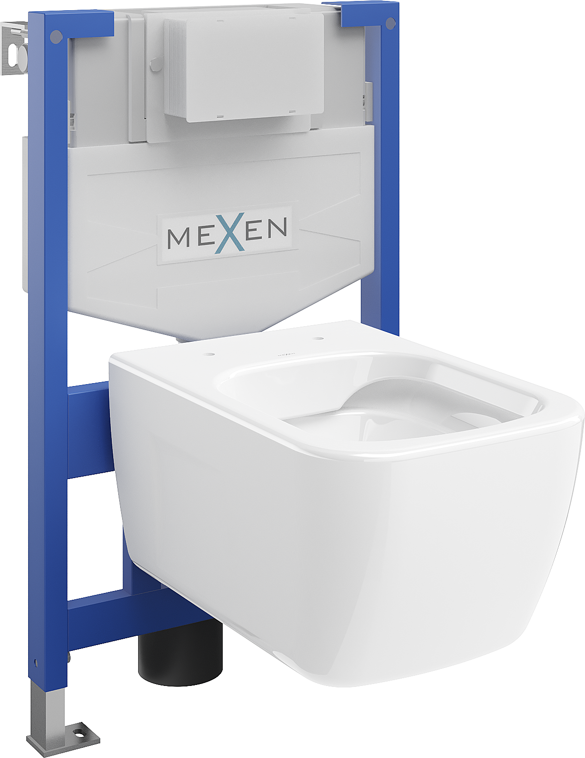 Mexen podomietkový WC systém Felix XS-F s WC misou Margo, biela- 6803342XX00