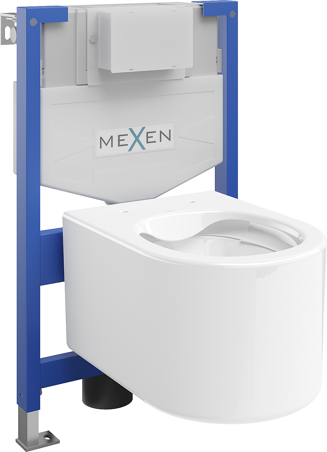 Mexen podomietkový WC systém Felix XS-F s WC misou Sofia, biela- 6803354XX00